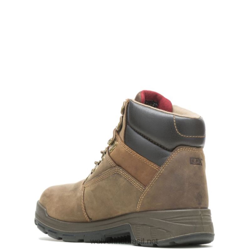 homens Bota cabor epx impermeável biqueira 6" marrom escuro Wolverine VL4VN49 - Image 3