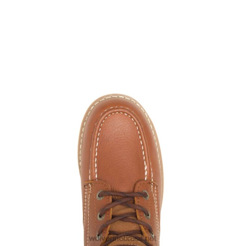homens bota de trabalho bico de aço moc-toe eh 6" bronzeado Wolverine VL4VN23 - Image 5