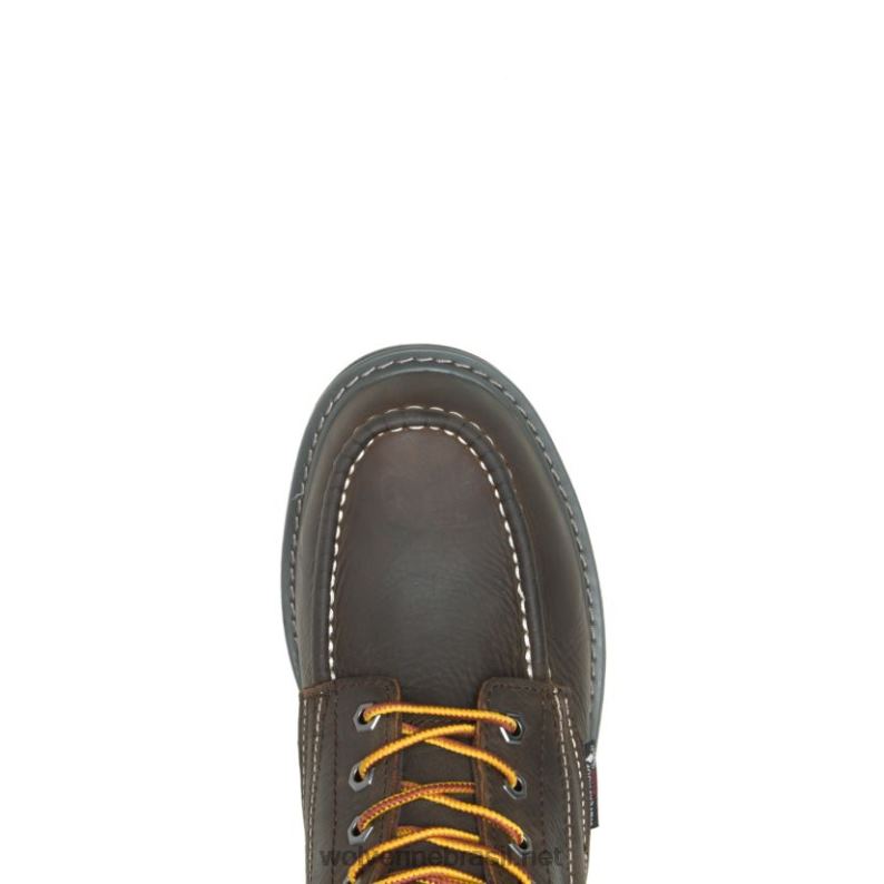 homens Bota de trabalho biqueira de aço 6" com biqueira de aço para Floorhand marrom escuro Wolverine VL4VN60 - Image 5