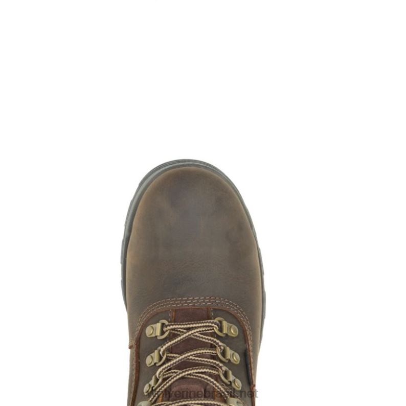 homens bota de trabalho cabor epx à prova d'água 8" marrom escuro Wolverine VL4VN33 - Image 5