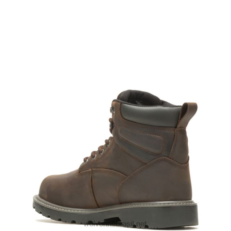 homens Bota de trabalho com biqueira de aço 6" met-guard para plataformista marrom escuro Wolverine VL4VN73 - Image 3