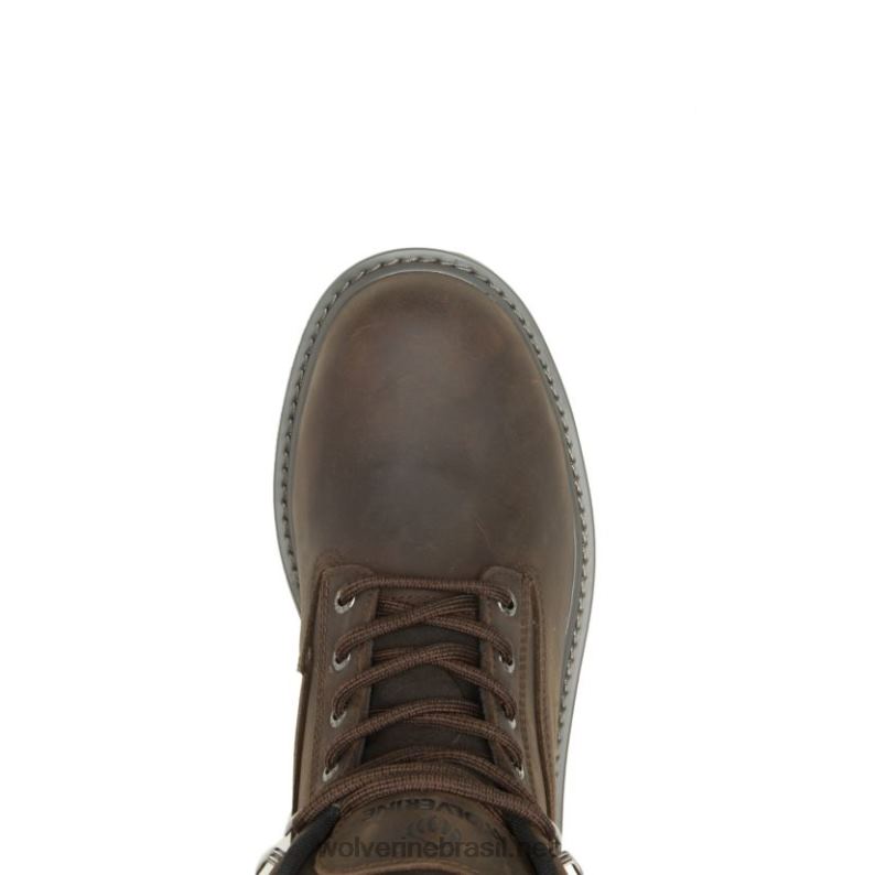 homens Bota de trabalho com biqueira de aço 6" met-guard para plataformista marrom escuro Wolverine VL4VN73 - Image 5