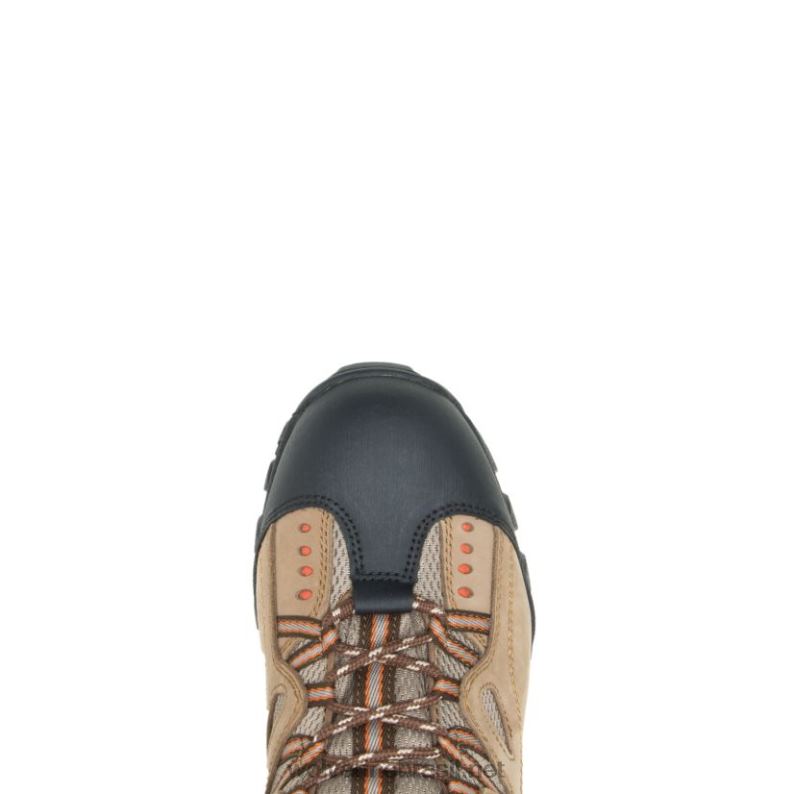 homens bota de trabalho durant impermeável com biqueira de aço castanho claro/laranja Wolverine VL4VN108 - Image 5
