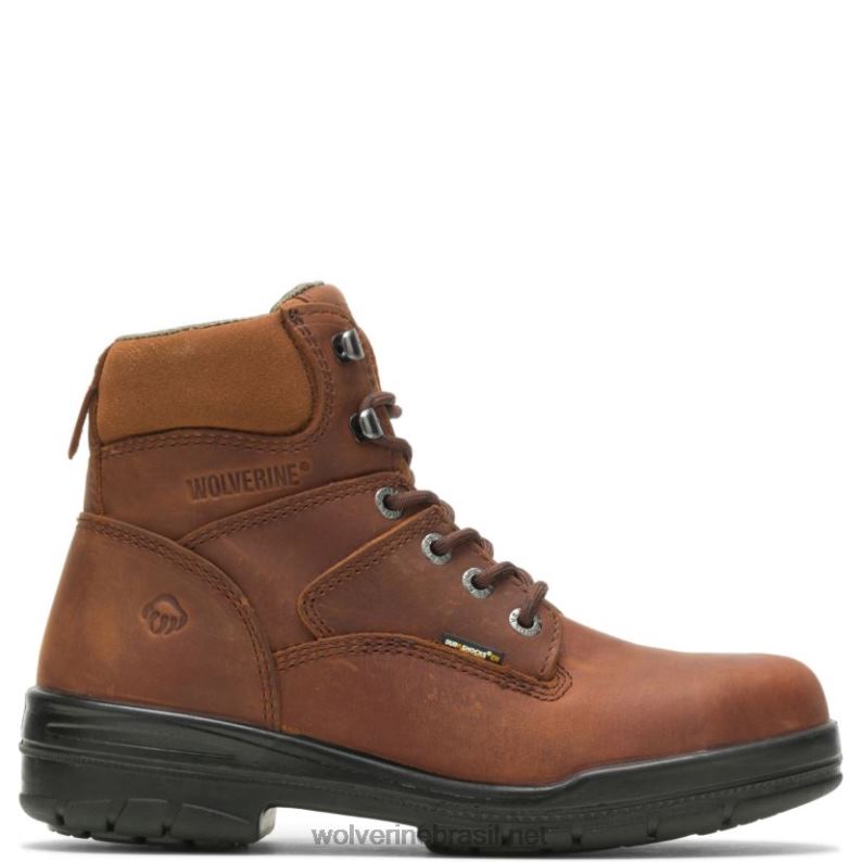 homens bota de trabalho durashocks antiderrapante biqueira de aço 6" desfiladeiro Wolverine VL4VN43 - Image 1
