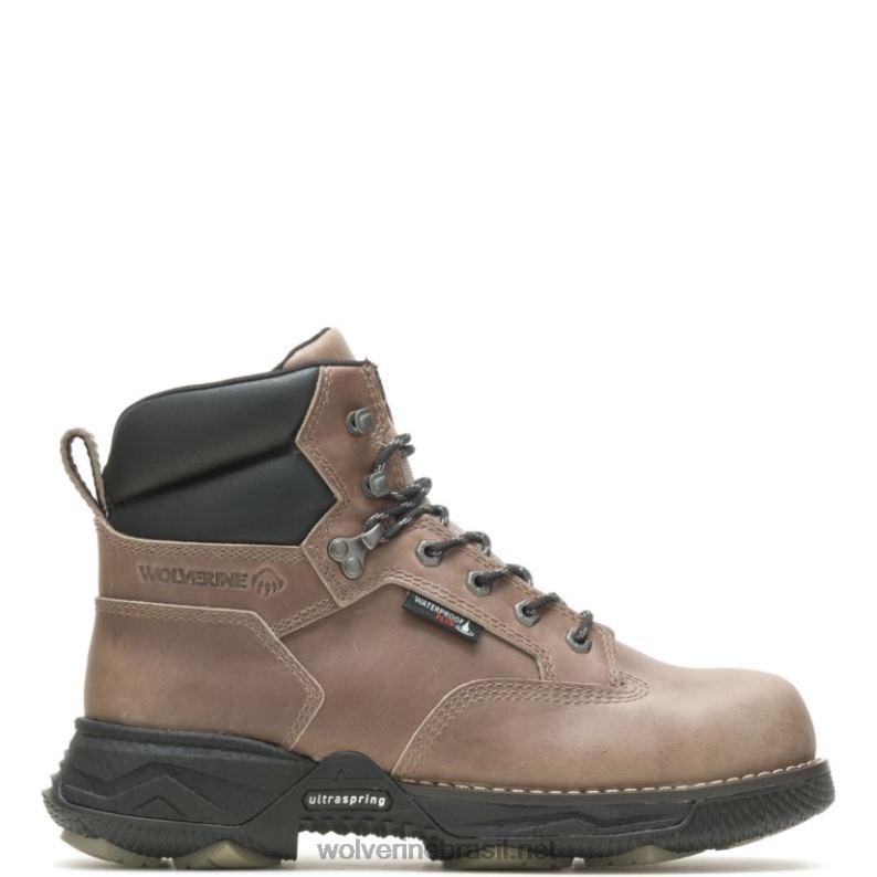 homens bota de trabalho hellcat fuse durashocks ultraspring 6" carbonmax taupe Wolverine VL4VN52 - Image 1