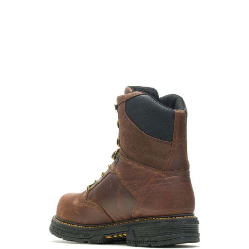 homens bota de trabalho hellcat ultraspring carbonmax 8" tabaco Wolverine VL4VN128 - Image 3