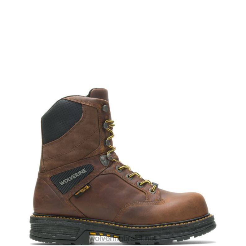 homens bota de trabalho hellcat ultraspring carbonmax 8" tabaco Wolverine VL4VN128 - Image 1