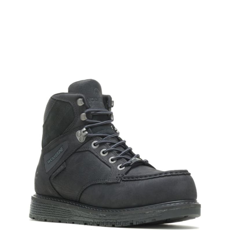 homens bota de trabalho hellcat ultraspring moc toe wedge 6" carbonmax preto Wolverine VL4VN10 - Image 2