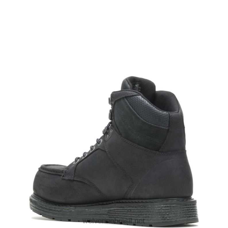 homens bota de trabalho hellcat ultraspring moc toe wedge 6" carbonmax preto Wolverine VL4VN10 - Image 3