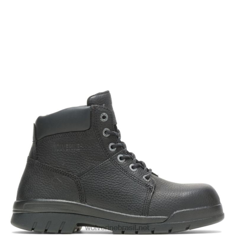 homens bota de trabalho marquette biqueira de aço 6" preto Wolverine VL4VN84 - Image 1