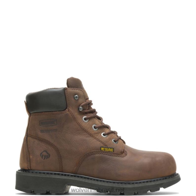 homens Bota de trabalho mckay impermeável biqueira de aço 6 marrom Wolverine VL4VN50 - Image 1