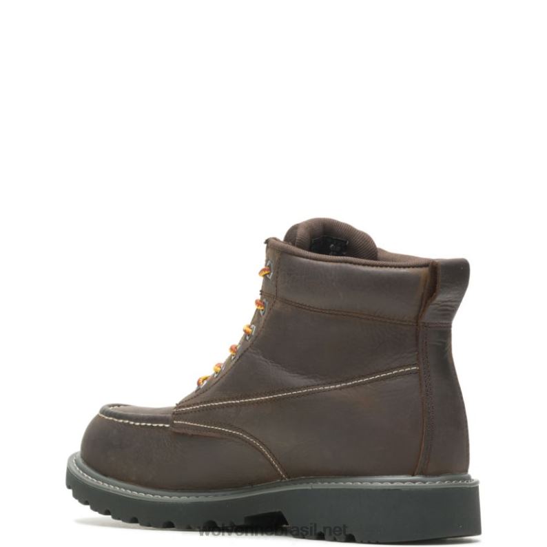 homens bota de trabalho moc toe 6 para assalariado café escuro Wolverine VL4VN170 - Image 3