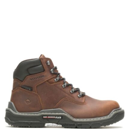 homens bota de trabalho raider durashocks à prova d'água 6" carbonmax amendoim Wolverine VL4VN44