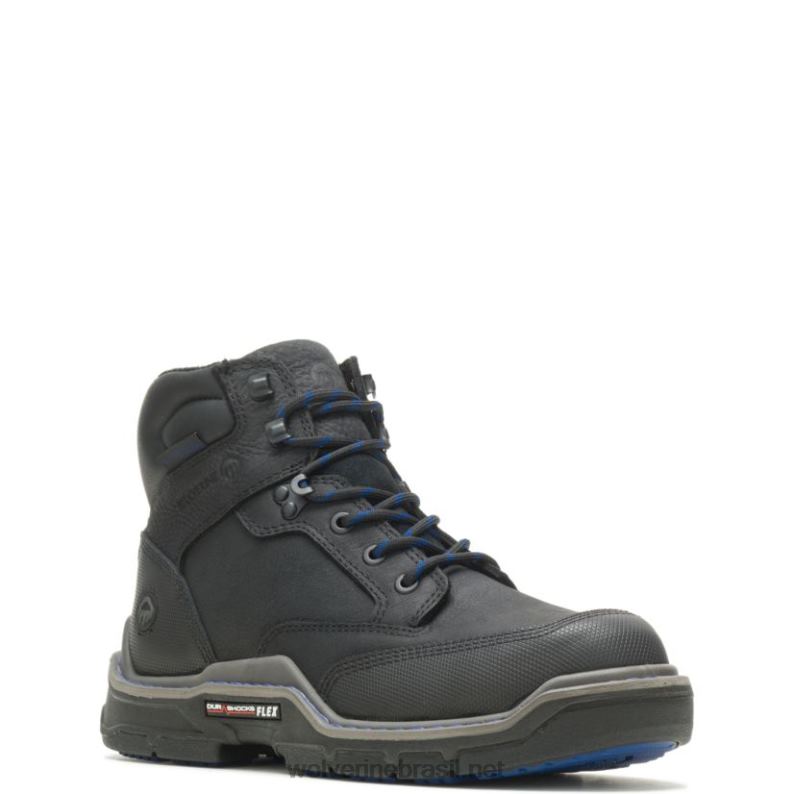homens bota de trabalho raider durashocks resistente 6" carbonmax preto Wolverine VL4VN47 - Image 2