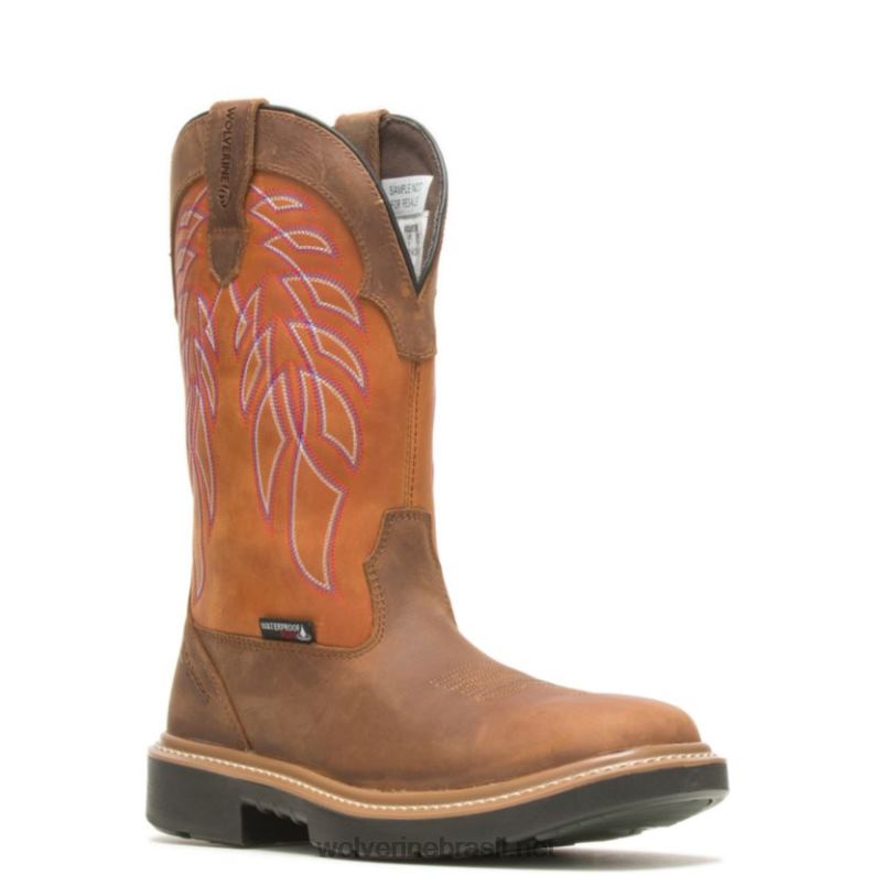 homens bota de trabalho rancher durashocks carbonmax wellington amarelo alaranjado Wolverine VL4VN126 - Image 2