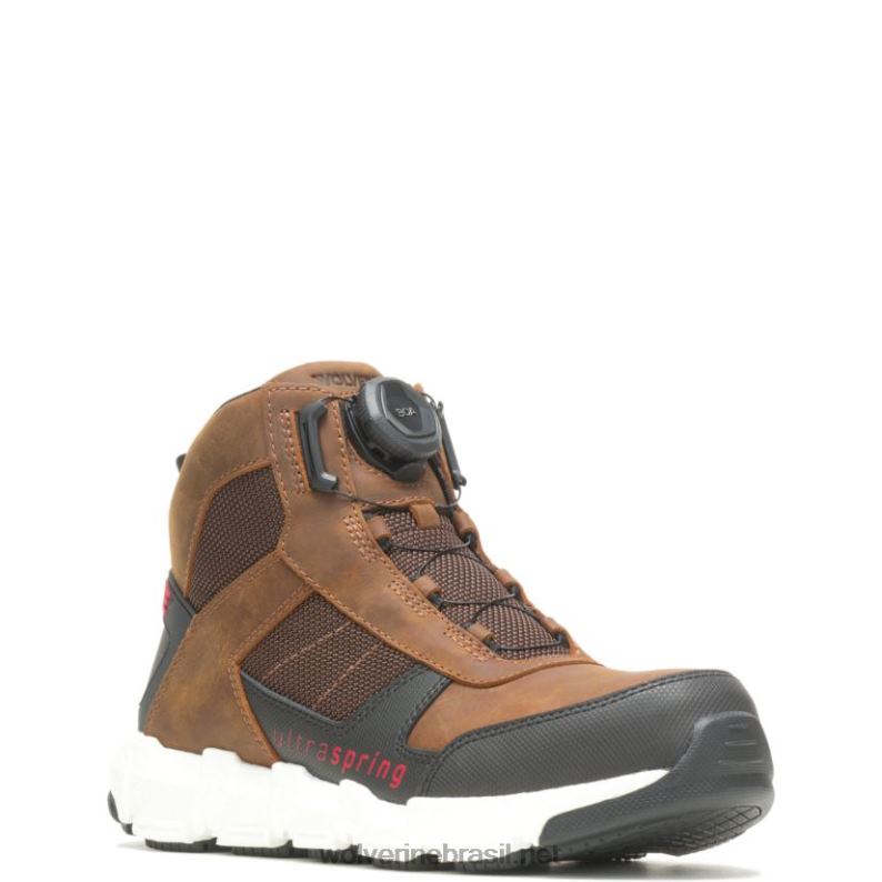 homens bota de trabalho rev boa ultraspring durashocks vent carbonmax marrom Wolverine VL4VN2 - Image 2
