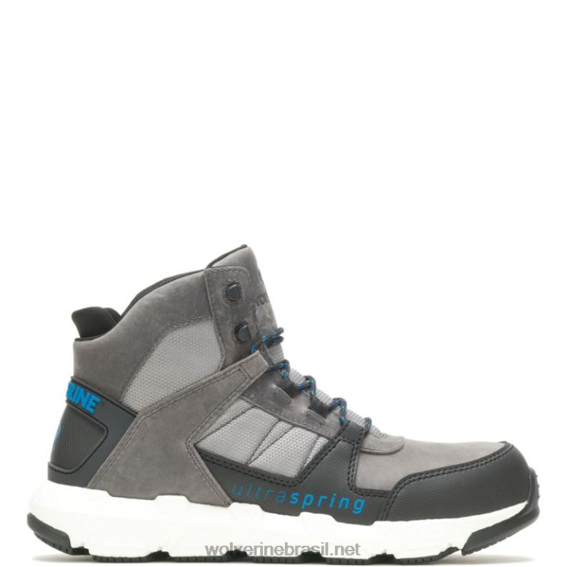 homens bota de trabalho rev ultraspring durashocks vent carbonmax cinza Wolverine VL4VN22 - Image 1