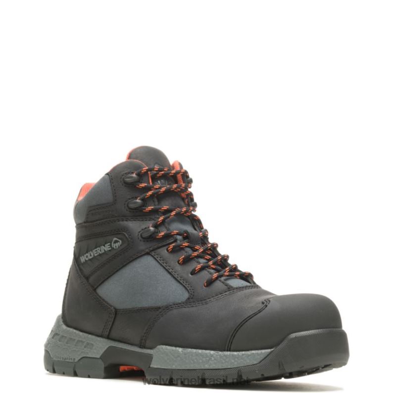 homens bota de trabalho rush ultraspring 6" carbonmax preto Wolverine VL4VN134 - Image 2