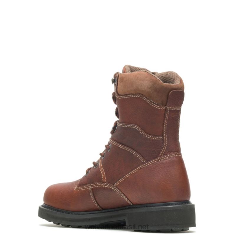 homens bota de trabalho tremor durashocks 8" marrom Wolverine VL4VN164 - Image 3