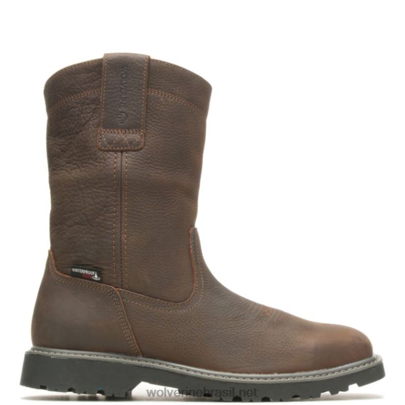 homens_bota_de_trabalho_wellington_com_bico_quadrado_e_bico_de_aco_para_assalariado_marrom_escuro_wolverine_vl4vn90.jpg homens bota de trabalho wellington com bico quadrado e bico de aço para assalariado marrom escuro Wolverine VL4VN90 - Image 1