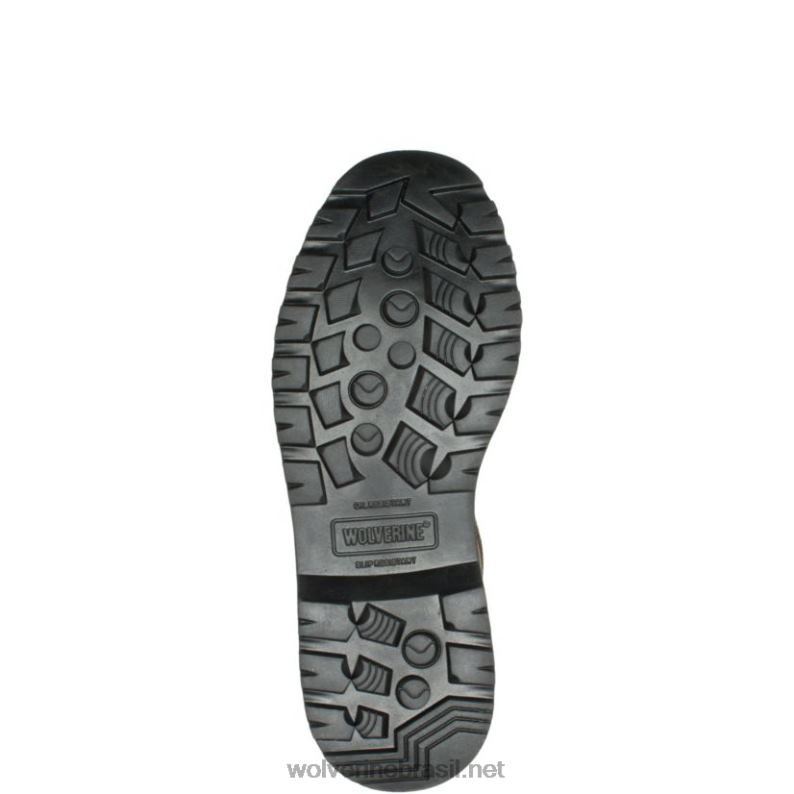 homens bota de trabalho wellington com biqueira de aço e proteção de piso marrom escuro Wolverine VL4VN150 - Image 4