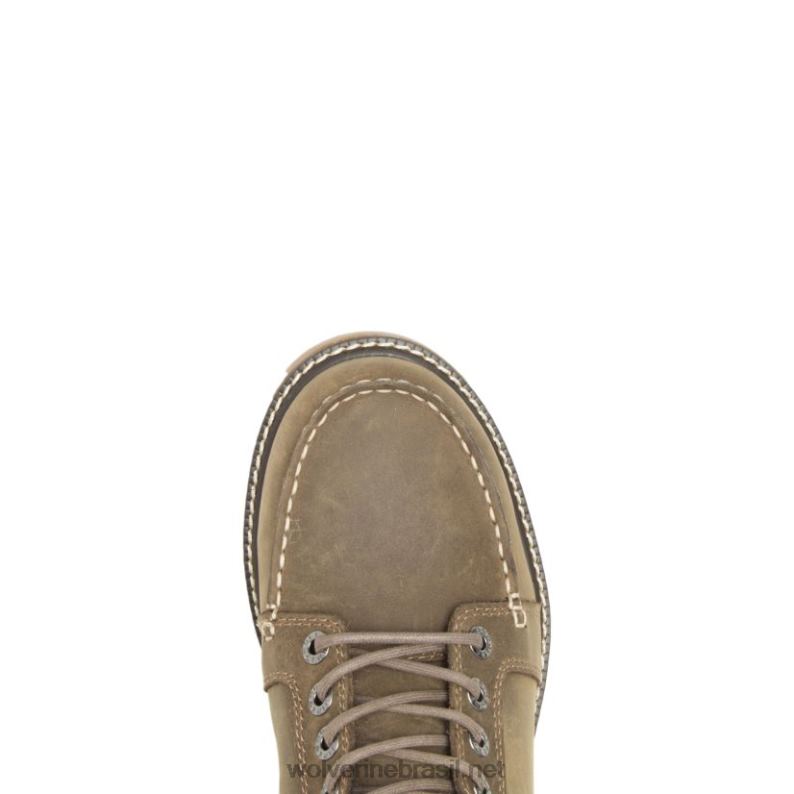 homens bota Hellcat ultraspring moc toe wedge 6" cascalho Wolverine VL4VN222 - Image 5