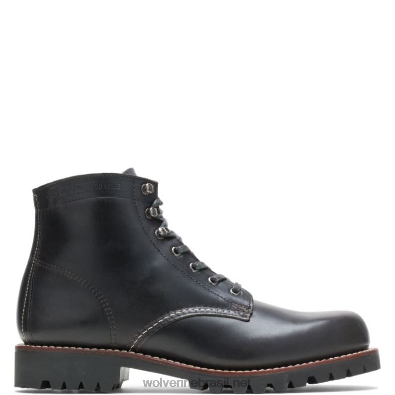 homens Bota resistente 1000 milhas com bico liso preto Wolverine VL4VN199 - Image 1
