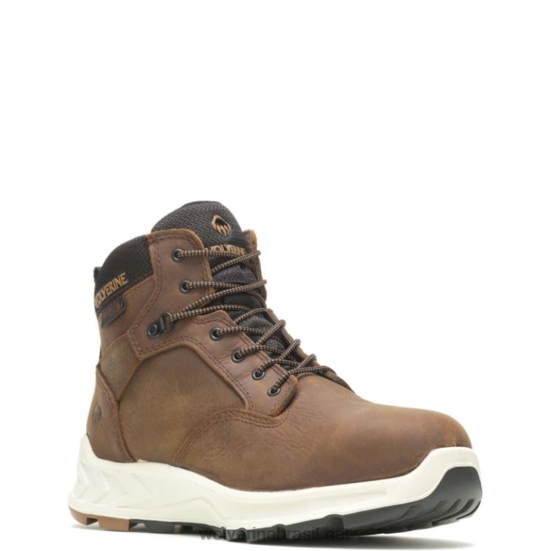 homens Bota shiftplus work lx 6" com bico de alumínio marrom Wolverine VL4VN65 - Image 2
