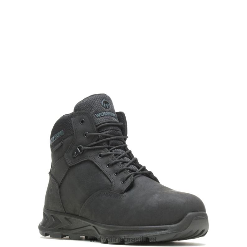 homens Bota shiftplus work lx 6" com bico de alumínio preto Wolverine VL4VN66 - Image 2