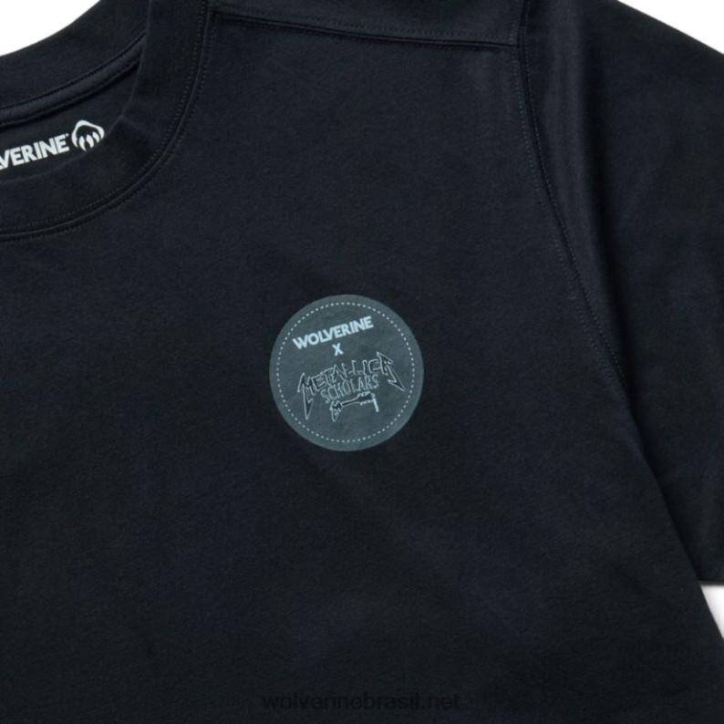 homens camiseta gráfica da coleção de estudiosos Metallica preto Wolverine VL4VN319 - Image 3
