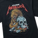 homens camiseta gráfica da coleção de estudiosos Metallica preto Wolverine VL4VN319 - Image 4