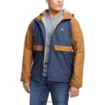 homens capa de chuva forrada com sherpa i-90 marinha Wolverine VL4VN245 - Image 2