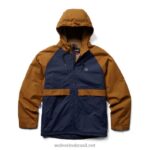 homens capa de chuva forrada com sherpa i-90 marinha Wolverine VL4VN245