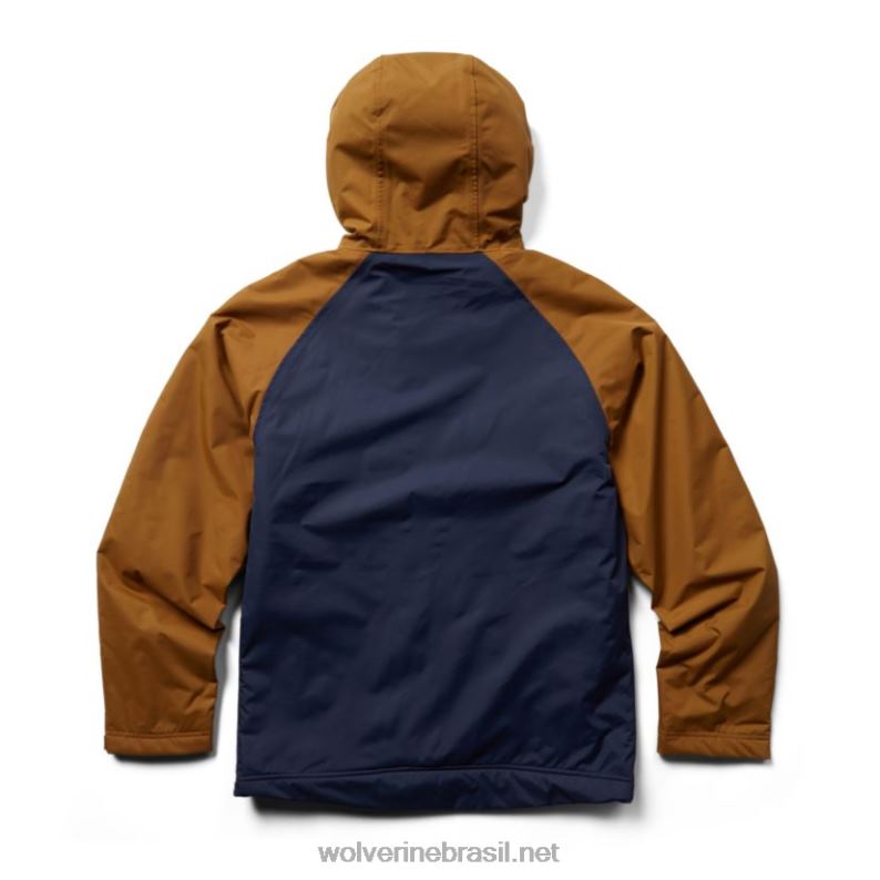 homens capa de chuva forrada com sherpa i-90 marinha Wolverine VL4VN245 - Image 3