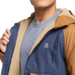 homens capa de chuva forrada com sherpa i-90 marinha Wolverine VL4VN245 - Image 4