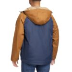 homens capa de chuva forrada com sherpa i-90 marinha Wolverine VL4VN245 - Image 5
