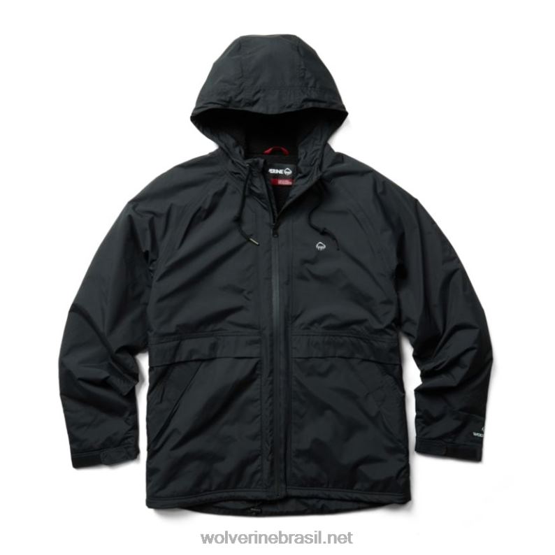 homens capa de chuva forrada com sherpa i-90 preto Wolverine VL4VN246 - Image 1