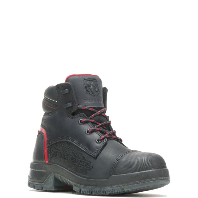 homens coleção de caminhões ram - bota de trabalho de segurança rebelde preto/vermelho Wolverine VL4VN119 - Image 2
