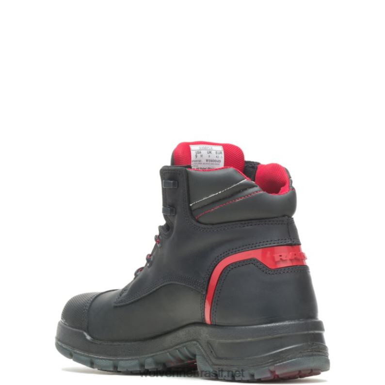 homens coleção de caminhões ram - bota de trabalho de segurança rebelde preto/vermelho Wolverine VL4VN119 - Image 3