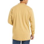 homens fr manga longa henley cáqui Wolverine VL4VN275 - Image 3