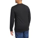 homens guardião algodão manga longa henley preto Wolverine VL4VN253 - Image 5