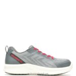 homens parafuso durashocks malha carbonmax sapato de trabalho cinza/vermelho Wolverine VL4VN100