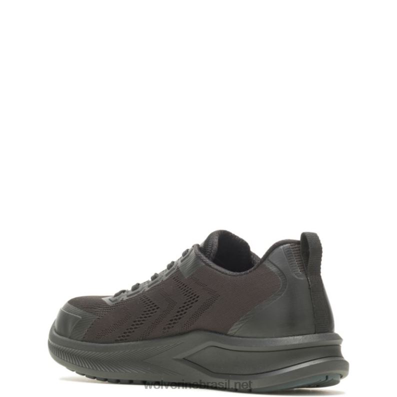 homens parafuso durashocks malha carbonmax sapato de trabalho preto Wolverine VL4VN99 - Image 3