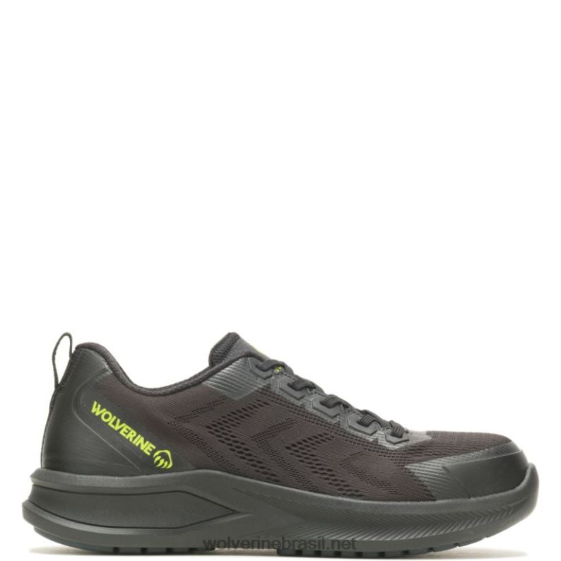 homens parafuso durashocks malha carbonmax sapato de trabalho preto Wolverine VL4VN99 - Image 1