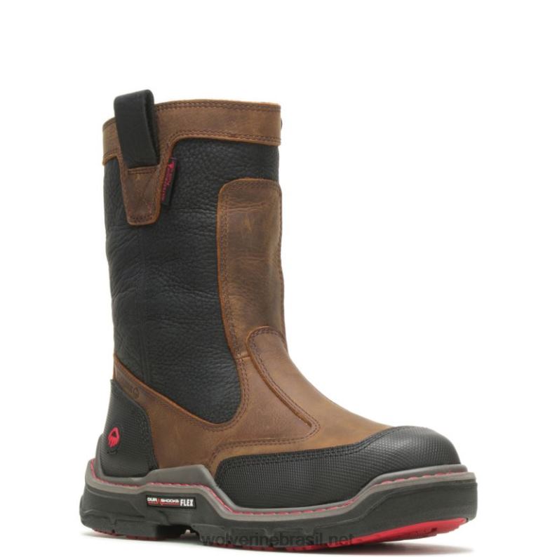 homens raider durashocks heavy duty carbonmax work wellington marrom Wolverine VL4VN42 - Image 2