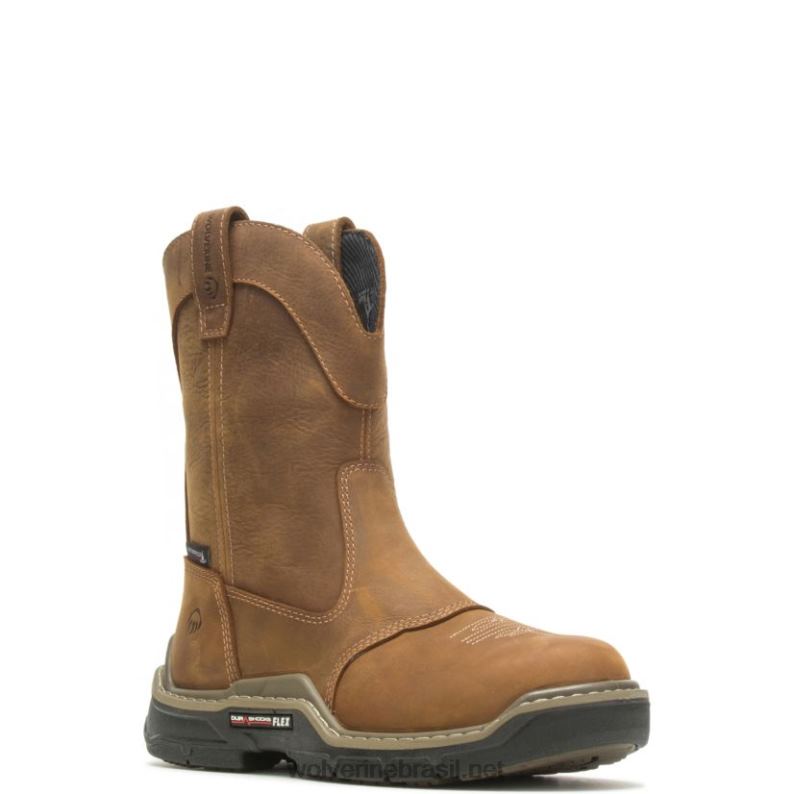 homens raider durashocks western carbonmax work wellington marrom de verdade Wolverine VL4VN26 - Image 2