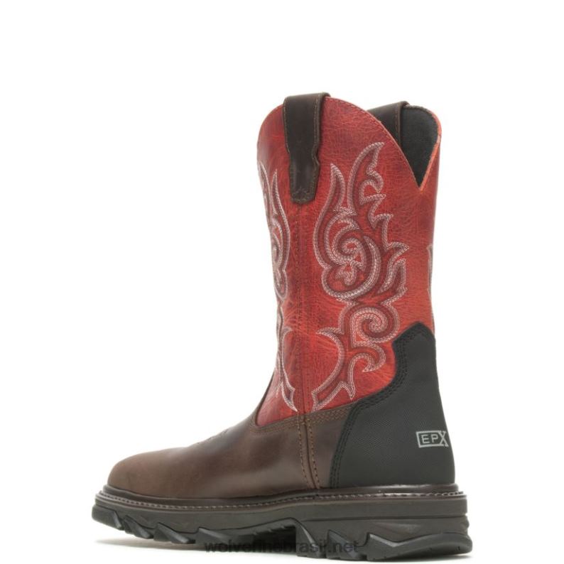 homens rancher epx carbonmax work wellington laranja/marrom Wolverine VL4VN149 - Image 3