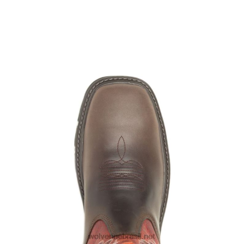homens rancher epx carbonmax work wellington laranja/marrom Wolverine VL4VN149 - Image 5