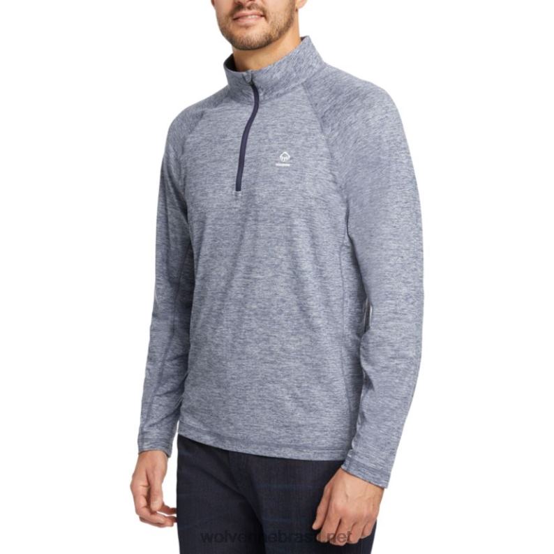 homens sun-stop eco 1/2 zip urze azul marinho Wolverine VL4VN313 - Image 2