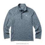 homens sun-stop eco 1/2 zip urze azul marinho Wolverine VL4VN313